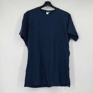 State & Liberty Large Athletic Fit 4-Way Stretch Short Sleeve T-Shirt Navy Blue